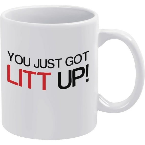 You Just Got Lit Up Ceramic Coffee Mug Funny Gift For Ceramic Coffee Cup Birthday Gifts For Men Women 11Oz White