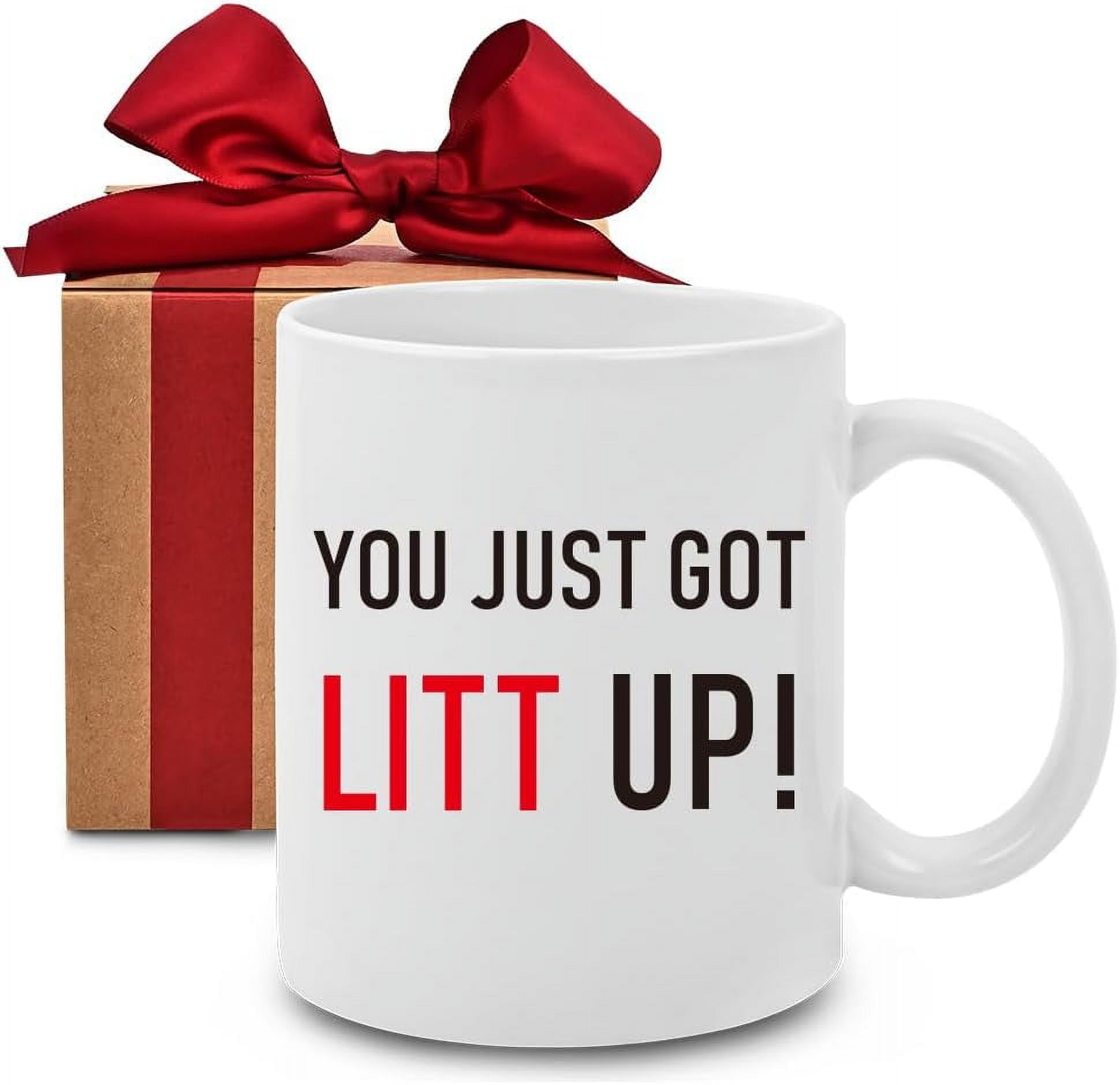 You Just Got Litt Up Coffee Mug, Louis Litt Mug, Inspired by The Tv Show Suits, Perfect Funny