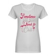 thumbnail image 1 of You Just Need To Chill Design Shaped T-Shirt Women -Image by Shutterstock, Female Medium, 1 of 2