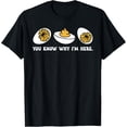 thumbnail image 1 of You Know Why I'm Here Deviled Egg Retro Thanksgiving Dinner T-Shirt, 1 of 4