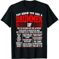 thumbnail image 1 of You Know You Are Drummer If You Play Air Drum Anytime TShirt, 1 of 3