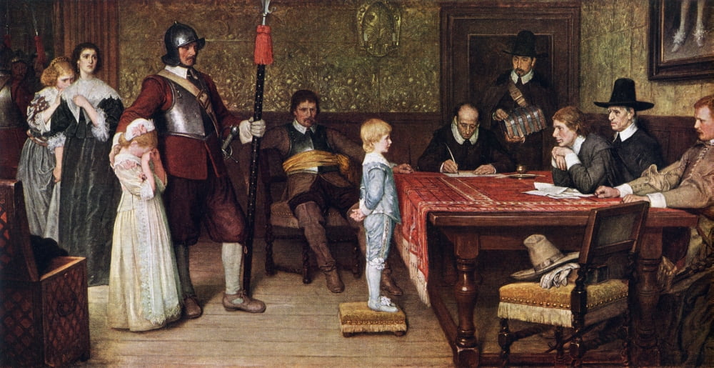 When Did You Last See Your Father By William Frederick Yeames From The Worlds Greatest Paintings Published By Odhams Press London 1934 Canvas Art - Ken Welsh Design Pics (20 x 10)