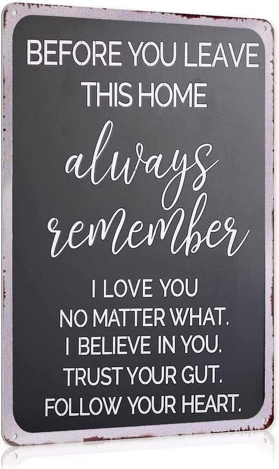 2 PCS Love You Bye Sign With Butterfly - Rustic Wooden Wall Decor For Entryway, Hallway, Or Farmhouse Style 1 thumbnail image