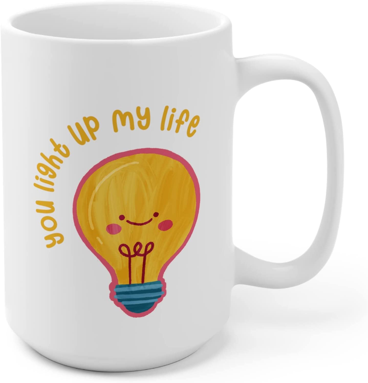 You Brighten My World Ceramic Travel Mug 18 oz