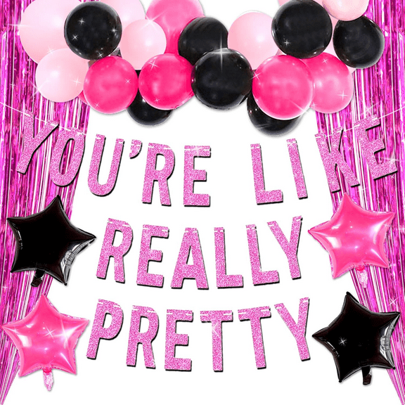 You Are Like Really Pretty Banner Sign Party Decor Mean Girls Party Decorations Early 2000s Party Decorations Mean Girls Birthday Bachelorette Party Supplies