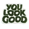 thumbnail image 1 of You Look Good Bath Mat Green Bathoom Rugs Funny Cute Bathroom Decor Preppy Small Cool Rug, 1 of 8