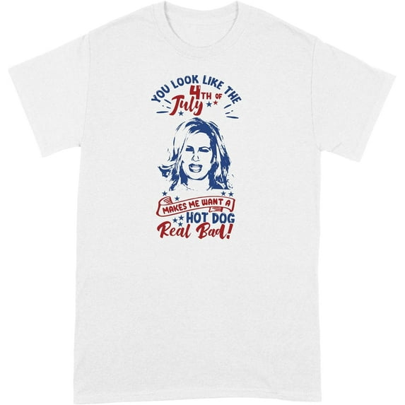You Look Like The 4th of July Shirt Jennifer Coolidge Tshirt Makes Me Want a Hot Dog Real Bad T-Shirt Fourth T Shirts Tops Tee
