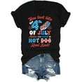 thumbnail image 1 of You Look Like The 4th of July Shirt Makes Me Want A Hot Dog Real Bad Shirt Funny Funny Creative Graphic T-Shirt, 1 of 3