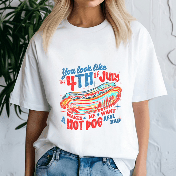 You Look Like Want A Hot Dog 4Th Of July, Independence Day, Fourth Of July,4 Of July Shirt, Memorial Day Gift, Usa Flag, Fireworks Shirt, Stars And Stripes Tee, Patriotic Tshirt