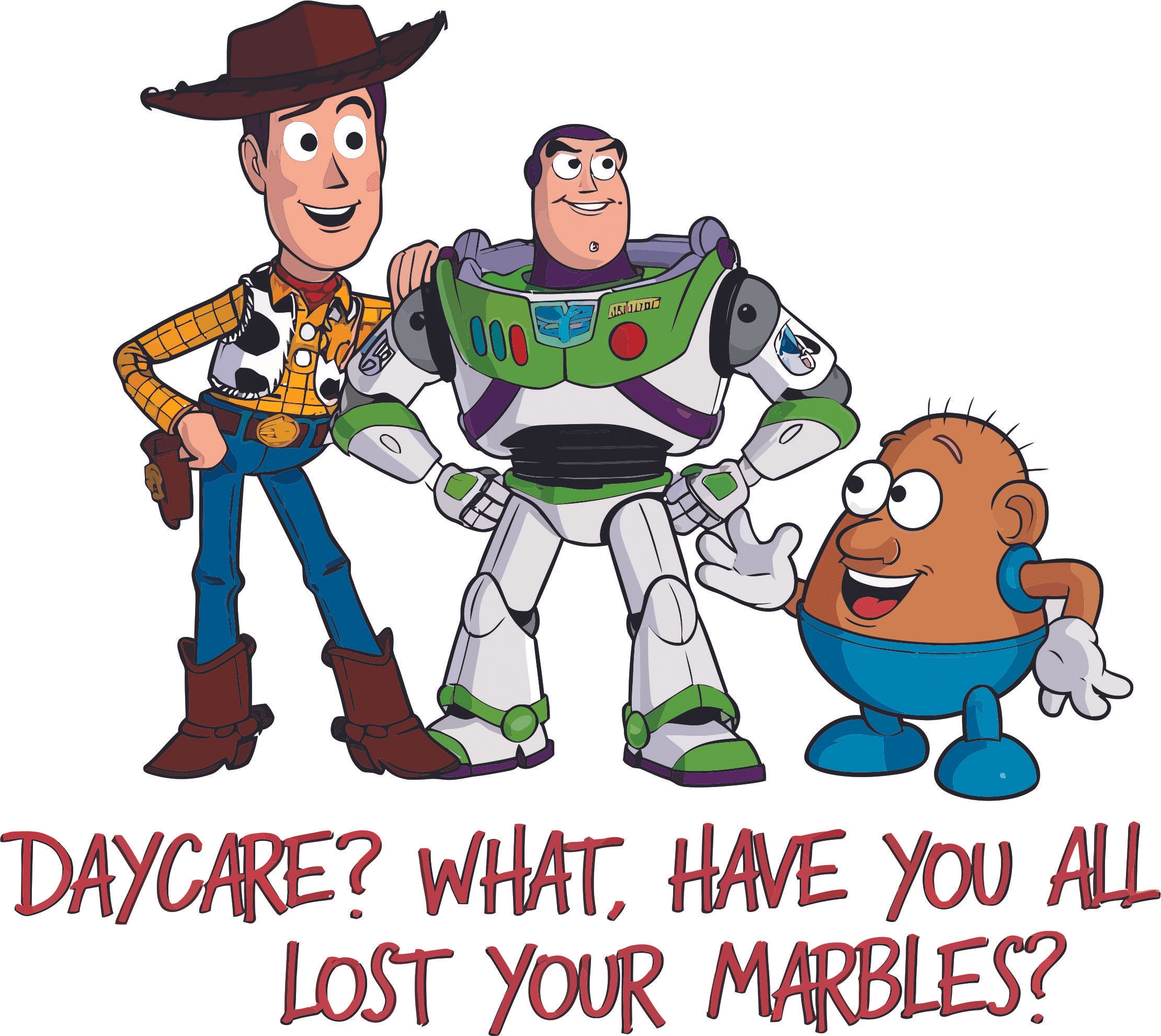Lost Marbles Sticker Have You All Lost Your Marbles Toy Movie Cowboy Astronaut Potato Quote ...