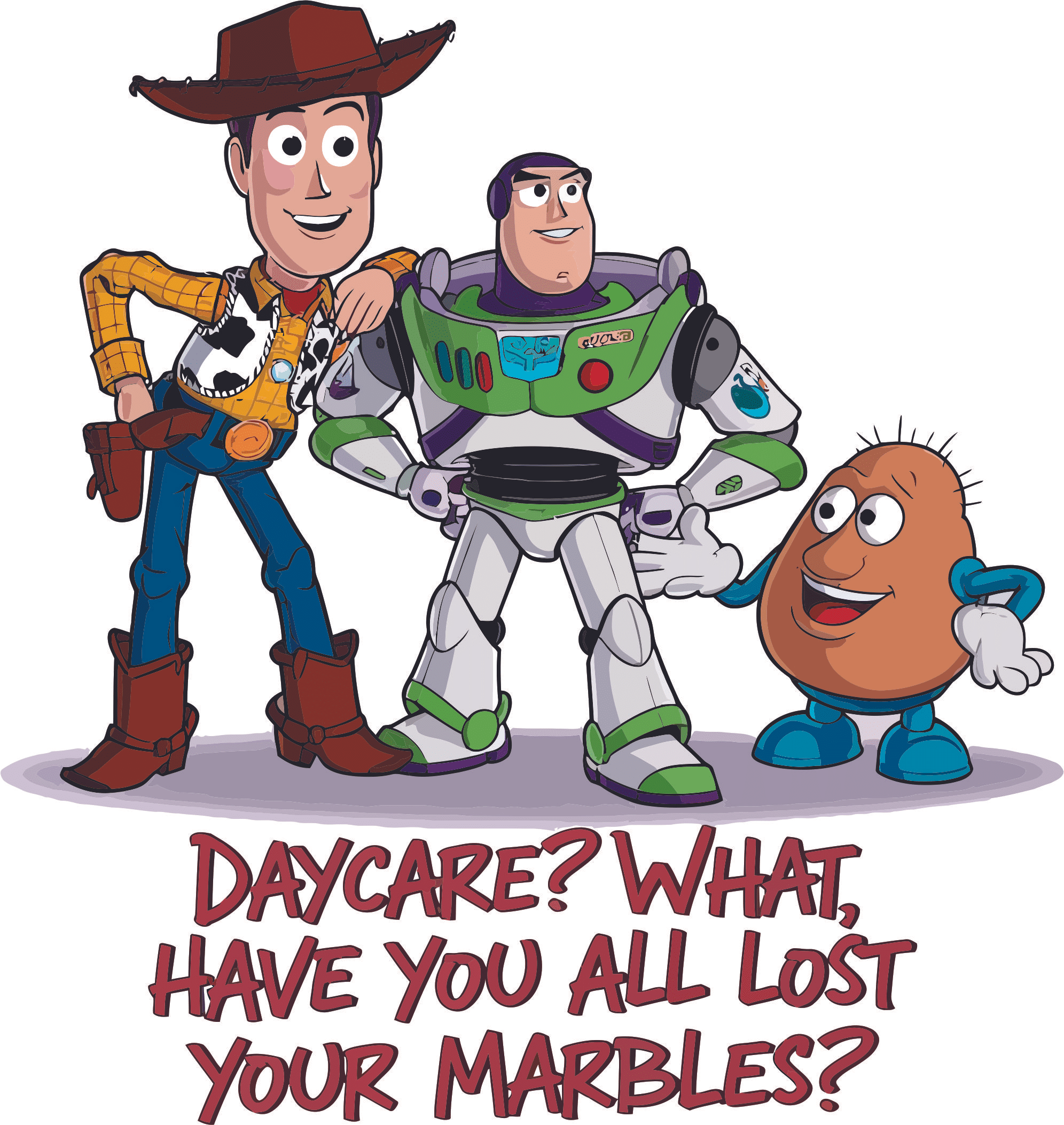 Lost Marbles Sticker Have You All Lost Your Marbles Toy Movie Cowboy Potato Astronaut Quote ...