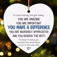 thumbnail image 1 of You Make a Difference Ornament, Inspirational Christmas Tree Decoration with Positive Affirmations, Encouragement Gift for Friends, Coworkers, or Teachers, 1 of 5
