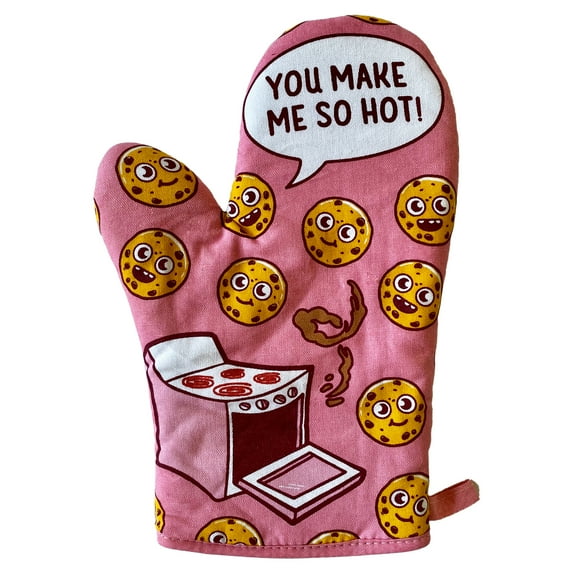 You Make Me so Hot Oven Mitt Funny Baking Cookies Novelty Kitchen Glove