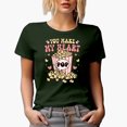 thumbnail image 1 of You Make My Heart Pop with Popcorn & Groovy Text, Retro Valentine's Day Gift, Military Green T-Shirt, 3XL, 1 of 5