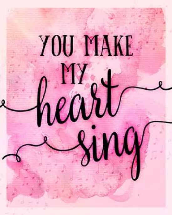You Make My Heart Sing Canvas Art - Amy Cummings (24 x 30)