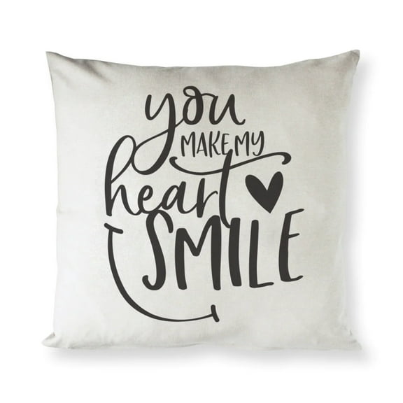 You Make My Heart Smile Pillow Cover