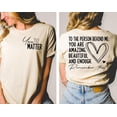 thumbnail image 1 of You Matter TShirt Positive Vibes Front amp Back Design, 1 of 2
