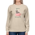 thumbnail image 1 of You, Me And A Cup Of Tea. Sweatshirt Women -Image by Shutterstock, Female Small, 1 of 4