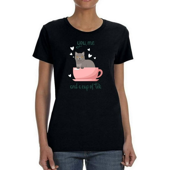 You, Me And A Cup Of Tea T-Shirt Women -Image by Shutterstock, Female XX-Large