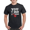 thumbnail image 1 of You + Me = Awesome T-Shirt Men -Smartprints Designs, Male Medium, 1 of 4
