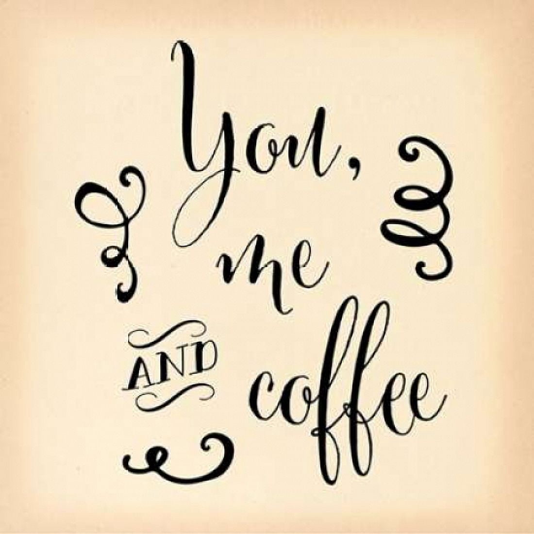 You Me and Coffee II Canvas Art - Tara Moss (24 x 24)