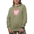 thumbnail image 1 of You Melt My Heart with Retro Melting & Smiling Face, Valentine's Day Art Merch Gift, Sand Hooded Sweatshirt or Hoodie, Medium, 1 of 5