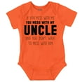 thumbnail image 1 of You Mess With My Uncle Romper Boys or Girls Infant Baby Brisco Brands 18M, 1 of 7