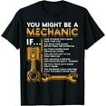 thumbnail image 1 of You Might Be A Mechanic If Funny Mechanic Gifts Mens T-Shirt, 1 of 7