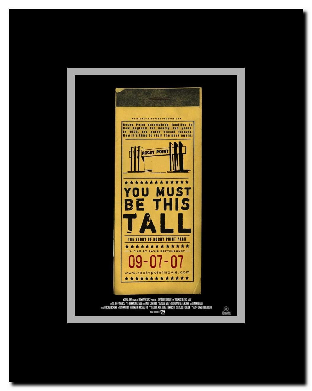 You Must Be This Tall: The Story of Rocky Point Park Framed Movie Poster