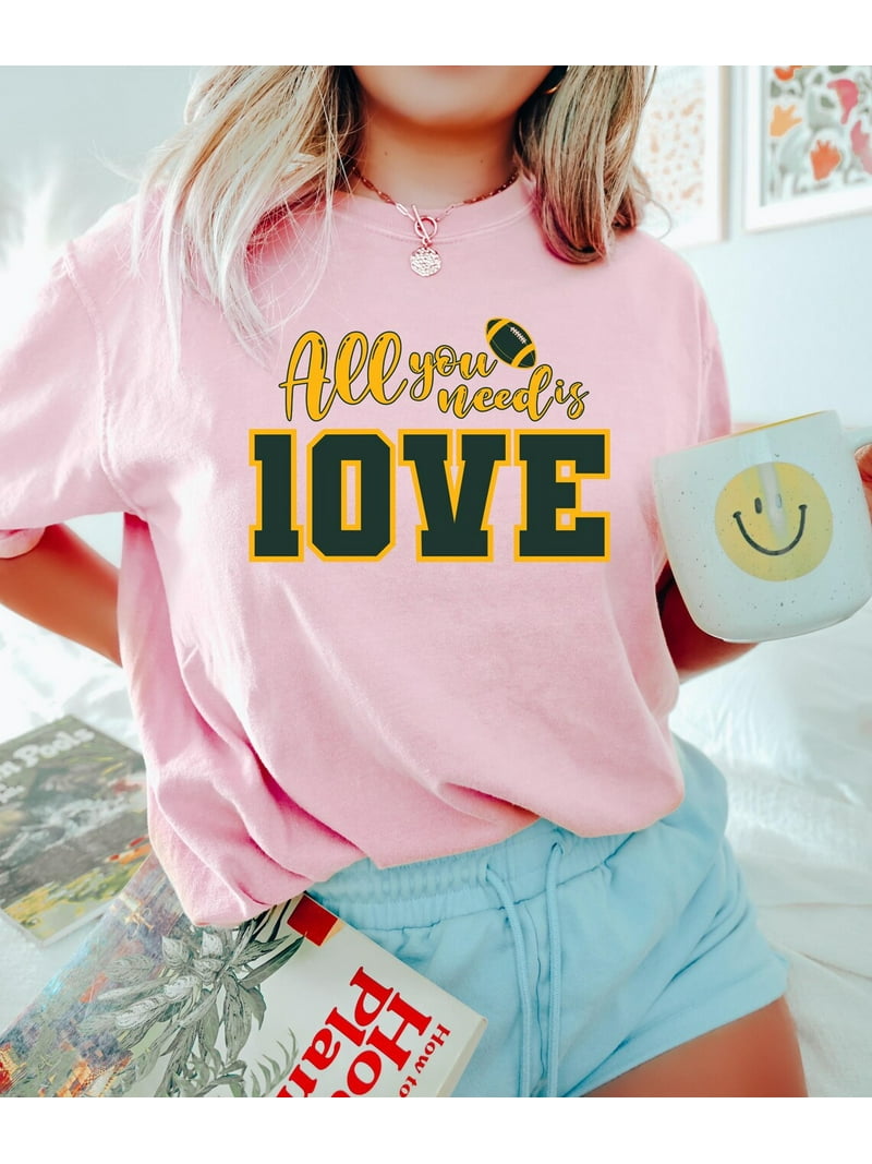All You Need is Love Packers Comfort Colors Shirt, Unisex Shirt