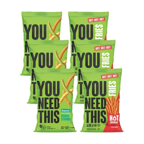 You Need This Flavor Fiesta Variety Pack (Zesty Ranch & Hot Chedder Veggie Fries) (3 of Each) Variety Pack