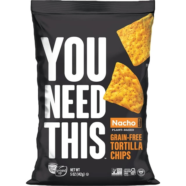 You Need This NonGMO Grain Free Tortilla Chips Nacho 5 oz Pack of 4