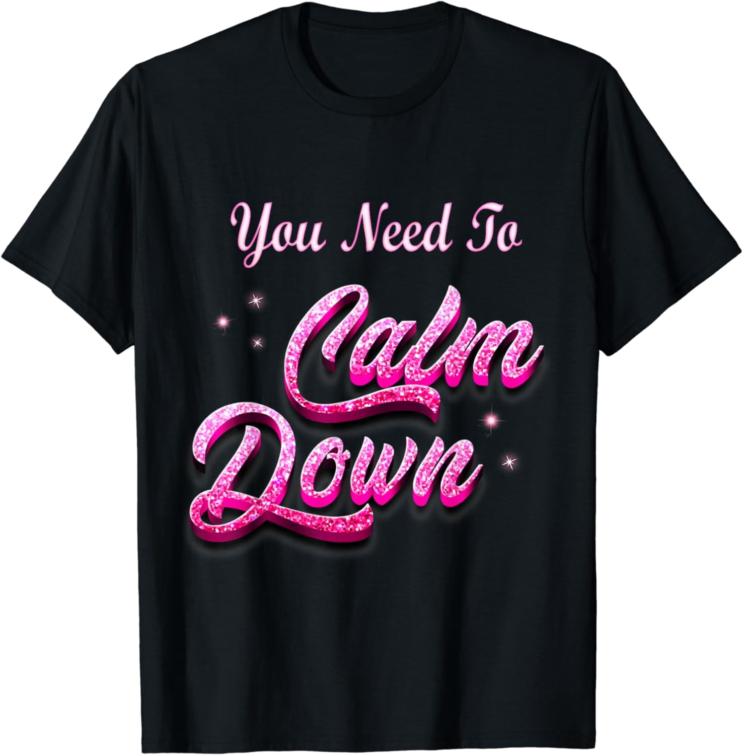 You Need To Calm Down Groovy Retro Cute Funny - T-Shirt - Walmart.com
