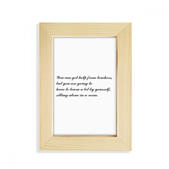You Need To Study Yourself Although help Desktop Display Photo Frame Picture Art Painting 5x7 inch
