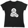 thumbnail image 1 of You Never Realize Just How Sarcastic Humor Novelty Funny Women's Casual Tees, 1 of 3