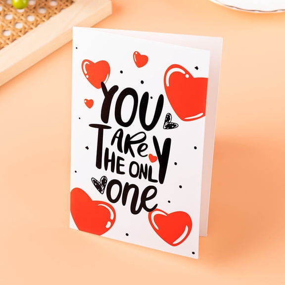 You Are The Only One Greeting Card Beautiful Heart Design Blank Inside for Personal Messages Perfect for Anniversaries, Love Notes, and Romantic Occasions