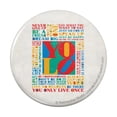 thumbnail image 1 of You Only Live Once Inspirational Pinback Button Pin, 1 of 5
