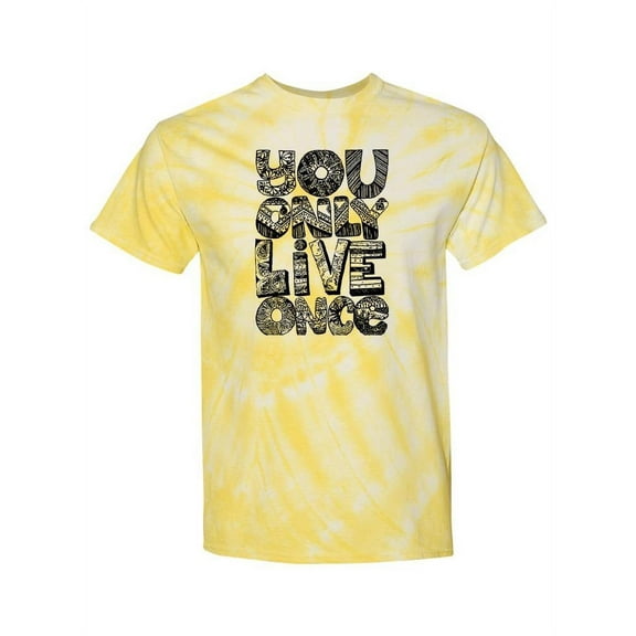 You Only Live Once Tie-Dye Cyclone Women -Smartprints Designs, Female Medium