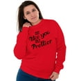 thumbnail image 1 of You Only Prettier Country Attitude Women Crewneck Sweatshirt Brisco Brands M, 1 of 6