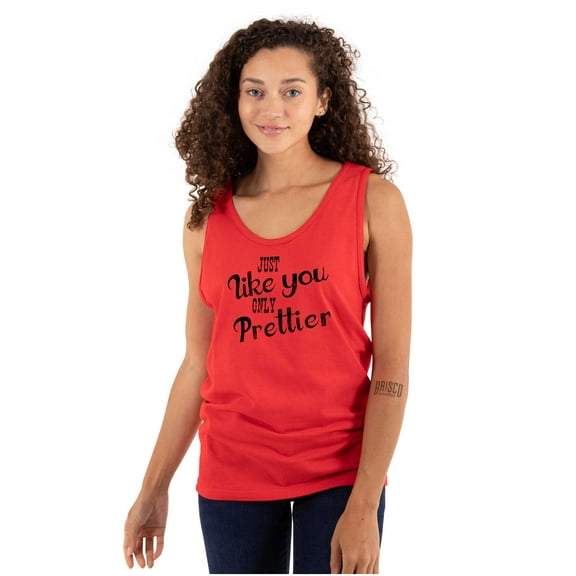 You Only Prettier Country Attitude Womens Plus Size Graphic Tank Top Brisco Brands 2X