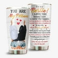 thumbnail image 1 of You Are My Person Tumbler, 20oz Stainless Steel with Lid For Bestie, Soulmate, Colorful Gift Idea For Best Friends Roommate For Woman in Birthday Anniversary, 1 of 6