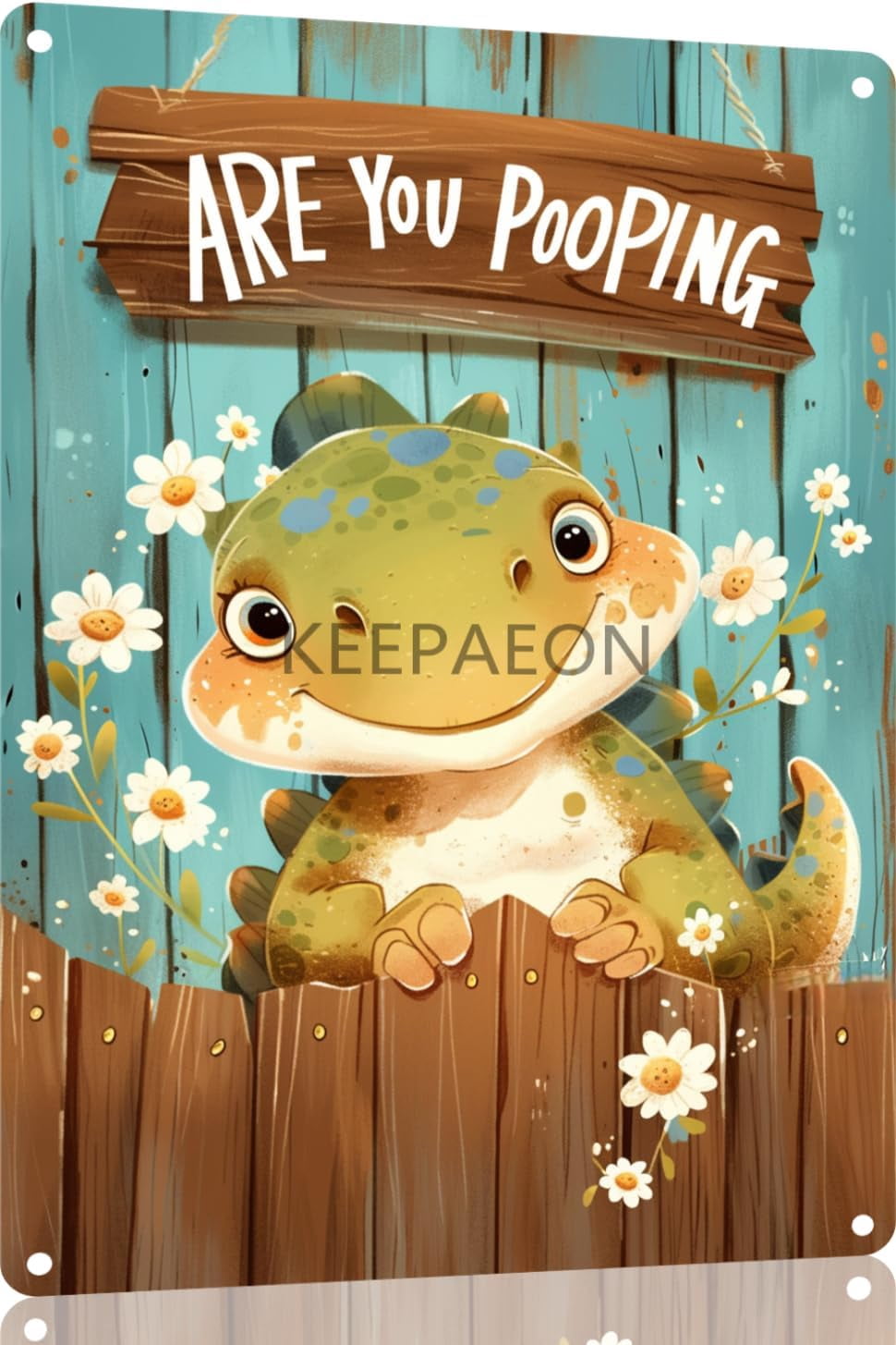 KEEPAEON Are You Pooping Dog Metal Wall Art – 12x16 Inch Aluminum Sign, Vintage Style | Bathroom, Kitchen, Bar Decor