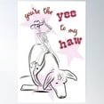 thumbnail image 1 of You'Re The Yee To My Haw 2 Poster Wall Art, Modern Wall Decor For Living Room Bedroom, 16x24 UNFRAMED, 1 of 3
