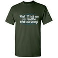 thumbnail image 1 of You Read The First Line Wrong Humor Grammar Tshirt Hilarious Novelty Graphic Tee Sarcastic Holiday Gift For Sarcasm Lovers Christmas Birthday Funny T Shirt, 1 of 5