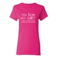 thumbnail image 1 of You Read My Shirt Sarcastic Novelty Gift Idea Adult Humor Funny Women's Casual Tees, 1 of 3