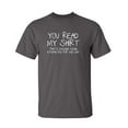 thumbnail image 1 of You Read My Shirt That's Enough Social Interaction Humor Apparel Graphic Tees Sarcastic Gift For Sarcasm Lovers Novelty Funny T Shirt For Men, 1 of 5