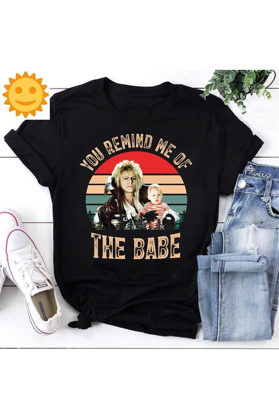You Remind Me Of The Babe Vintage T-Shirt, Labyrinth Shirt, Jareth Shirt, 80s Movie Shirt, Fantasy Movie Shirt, Mystery Movie Shirt