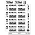 thumbnail image 1 of You Rule Ruler Teacher Student School Sticker Set - White - Matte Finish - 2.00" Large, 1 of 7