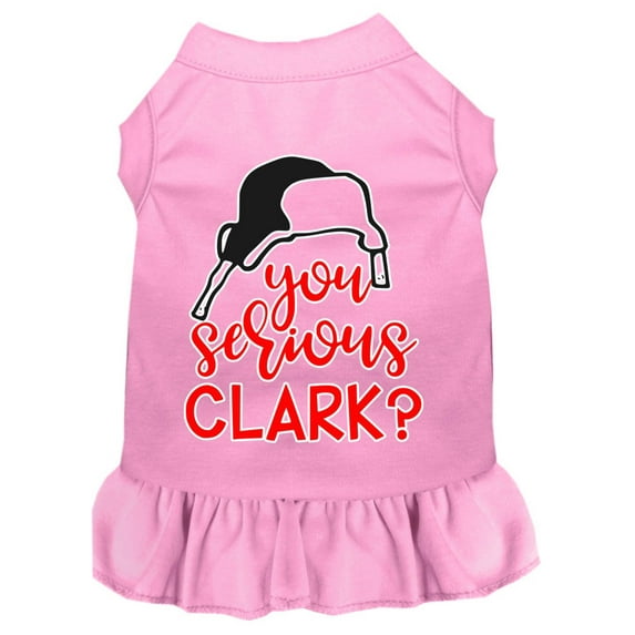 Christmas Pet Dog Cat Dress Screen Printed, "You Serious Clark?"