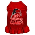 thumbnail image 1 of Christmas Pet Dog  Cat Dress Screen Printed, "You Serious Clark?", 1 of 11